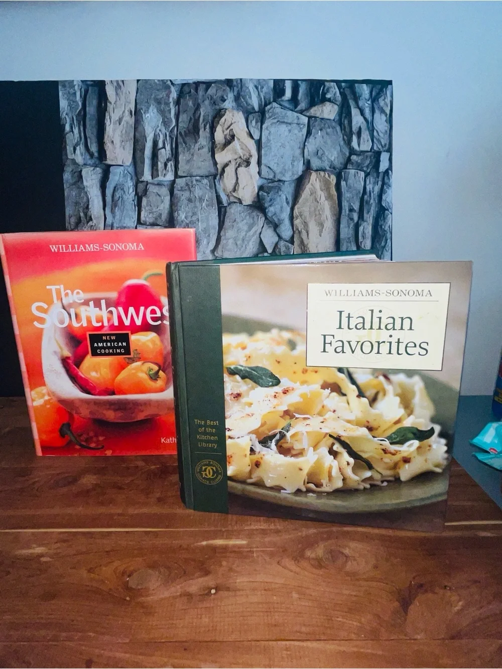 Williams Sonoma Italian Favorites Cookbook & Southwest HardCover Signed Books